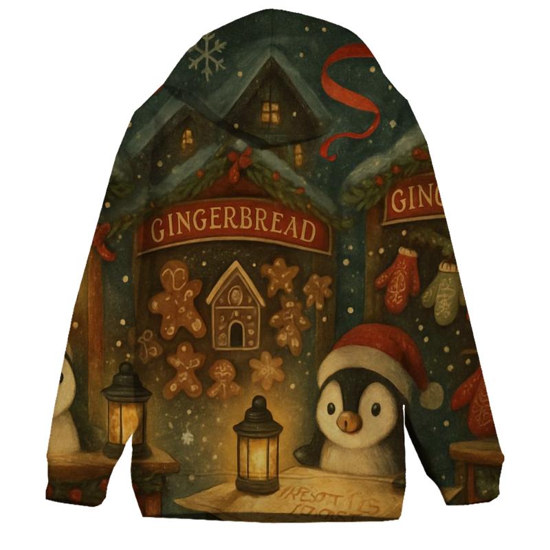 North Pole Night Market pullover hoodies