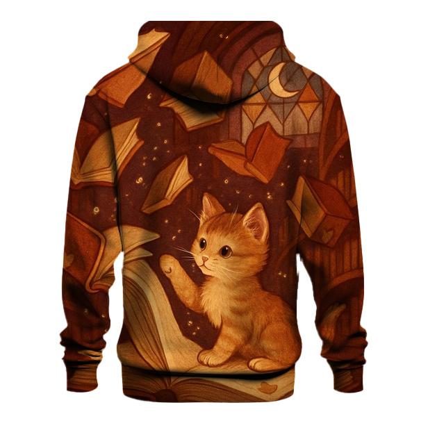 Midnight Bookshop Kitten pullover hoodies