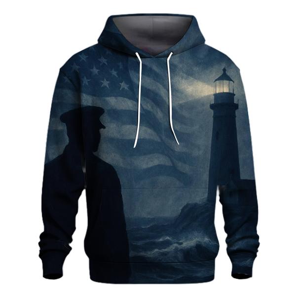 Silent Watch At The Lighthouse premium hoodies