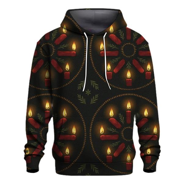 Advent Candle Concentric Array On Charcoal hoodie trends