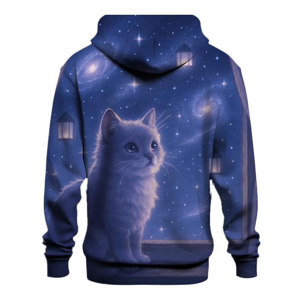 Stargazer Window Kitten heavyweight hoodies