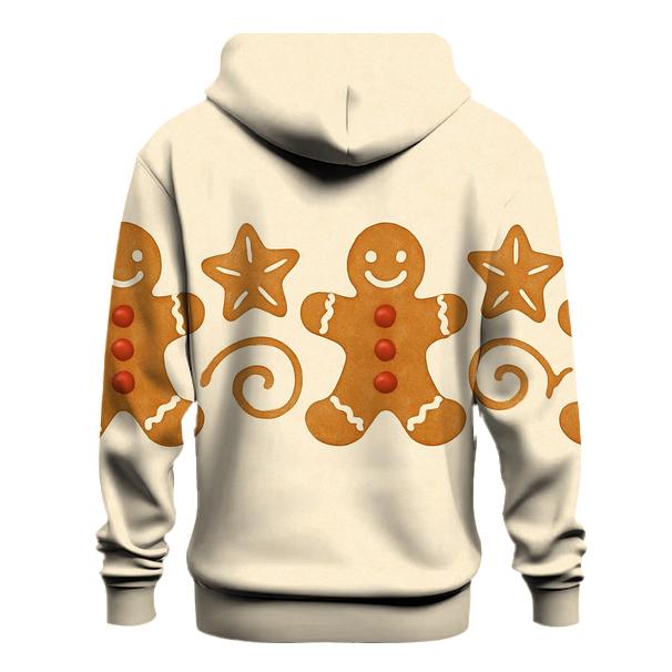 Gingerbread Border On Cream Background hoodie designs