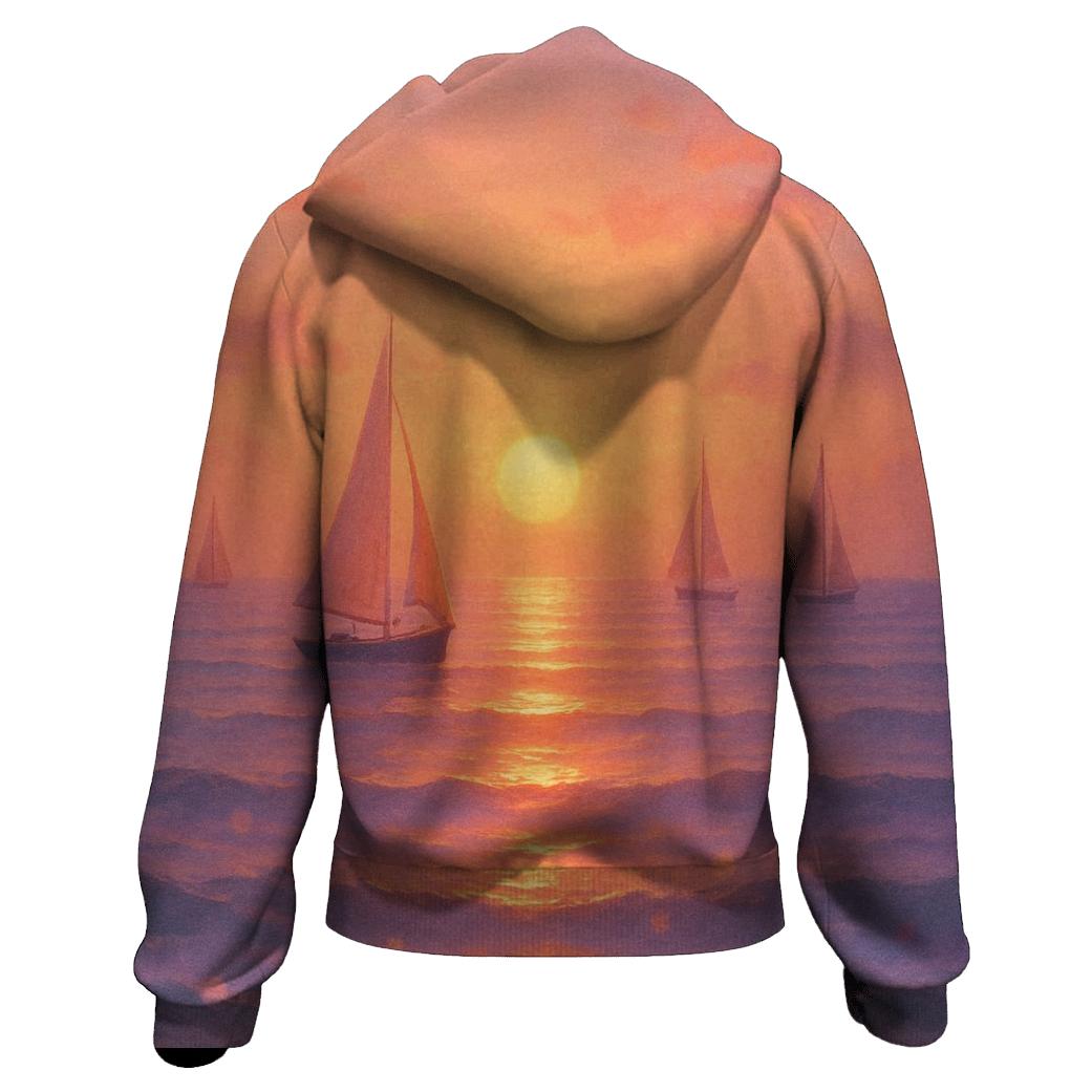Coral Harbor Twilight designer hoodies