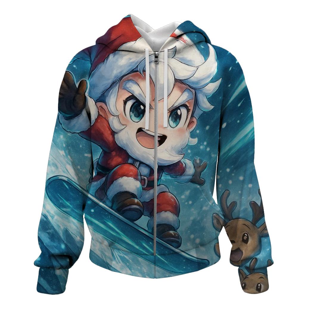 Snowboard Santa Thrill heavyweight hoodies