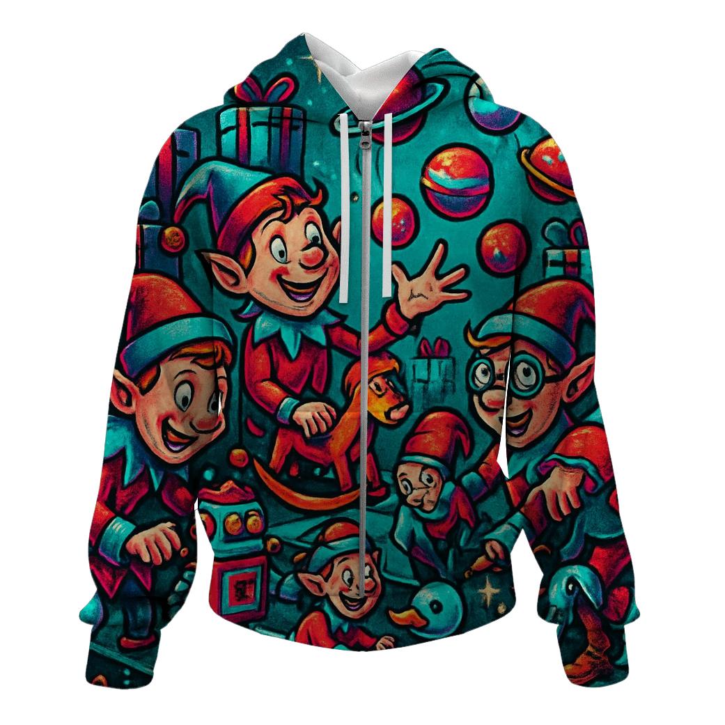 Elf Workshop Pop Art pullover hoodies