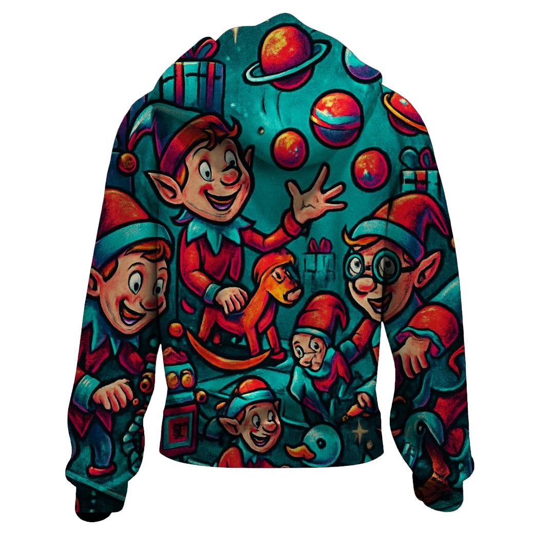 Elf Workshop Pop Art pullover hoodies
