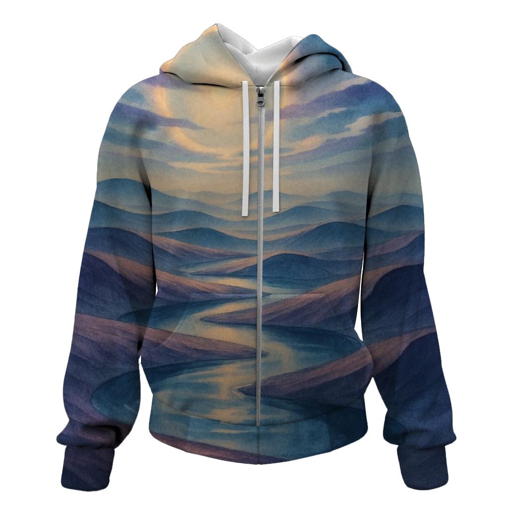 Mirage Of Indigo Dunes heavyweight hoodies