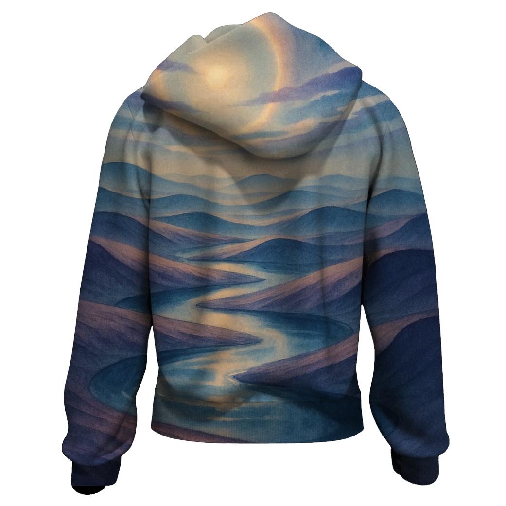 Mirage Of Indigo Dunes heavyweight hoodies