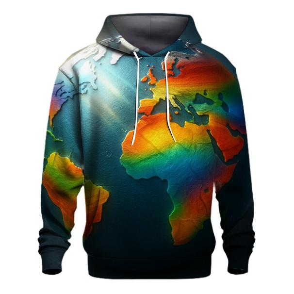 Map Of Unity Gradient graphic hoodies