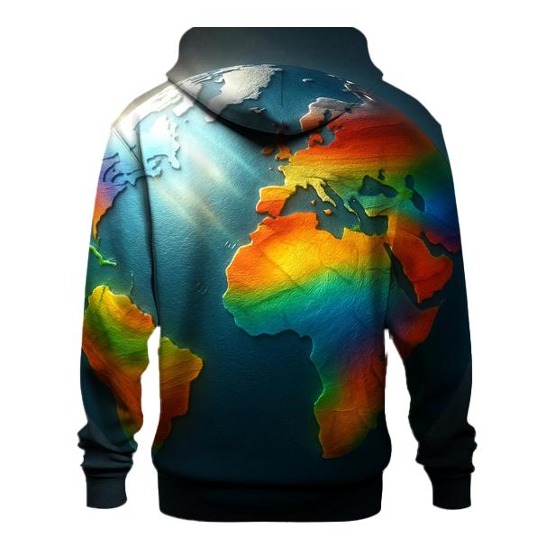 Map Of Unity Gradient graphic hoodies