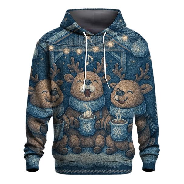 Reindeer Hot Cocoa Choir zip-up hoodies