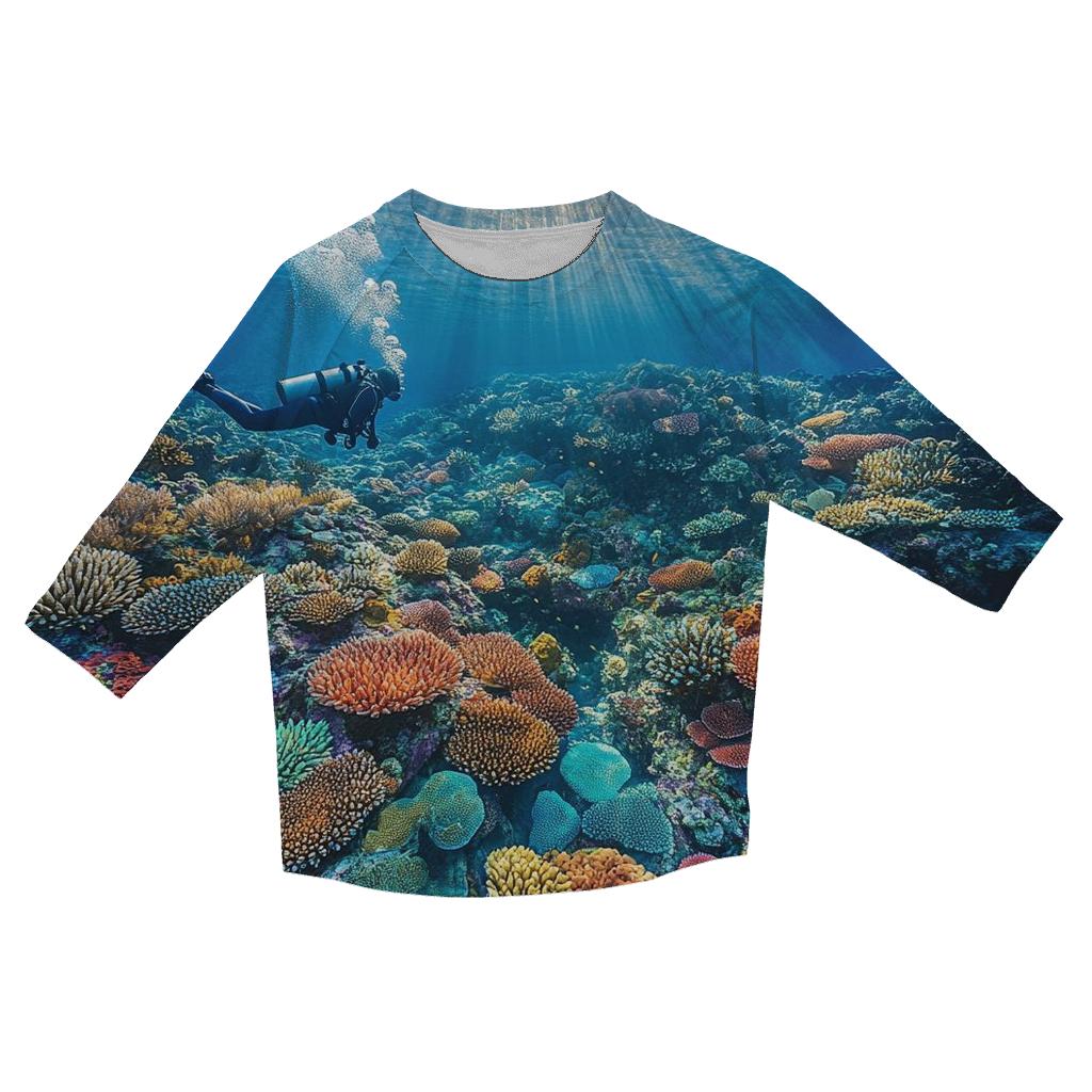 Great Barrier Reef - Queensland trendy 3/4 sleeve tops