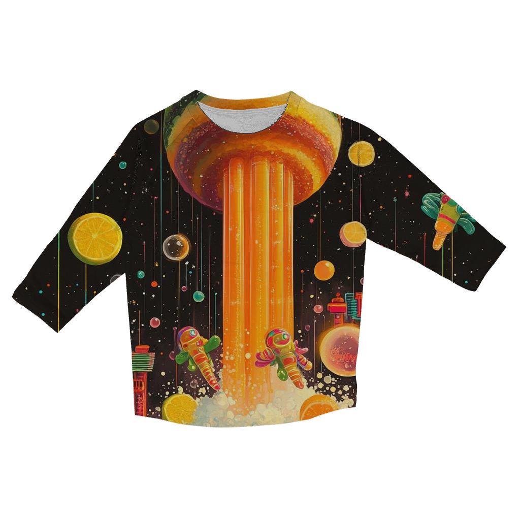 Soda Fountain Galaxy custom 3/4 sleeve shirts