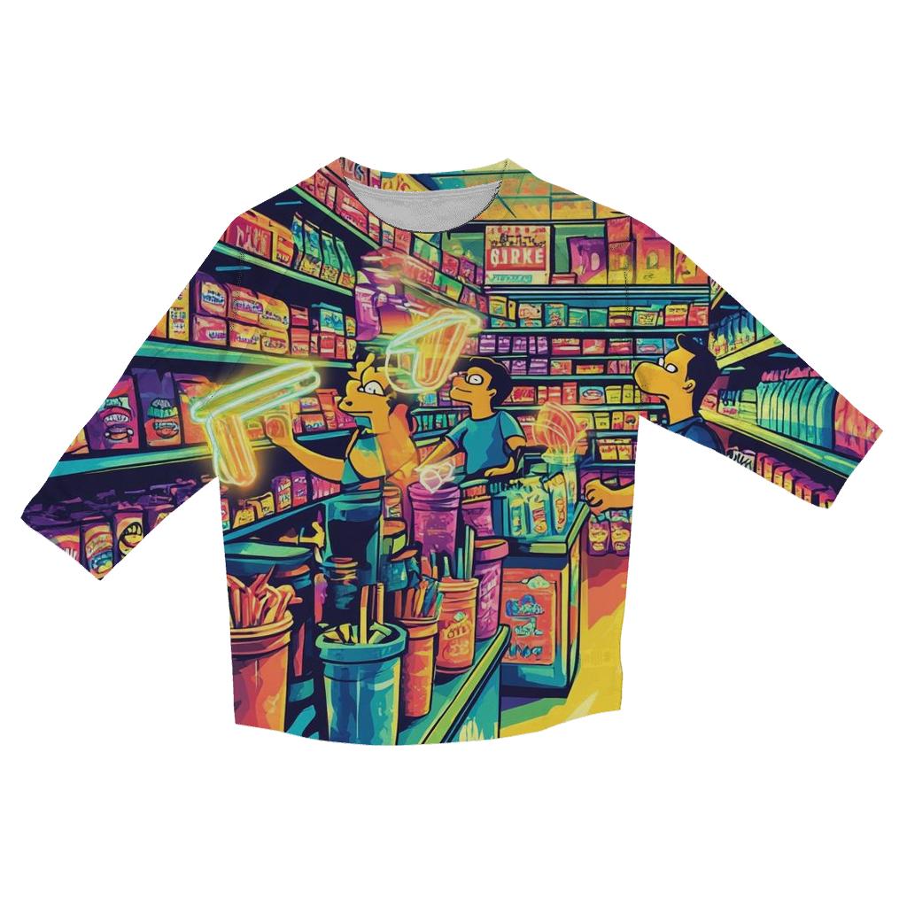 Kwik-E-Clip Art Bazaar cotton quarter sleeve shirts