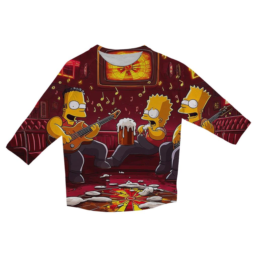 Moes Midnight Music Mayhem trendy 3/4 sleeve tops