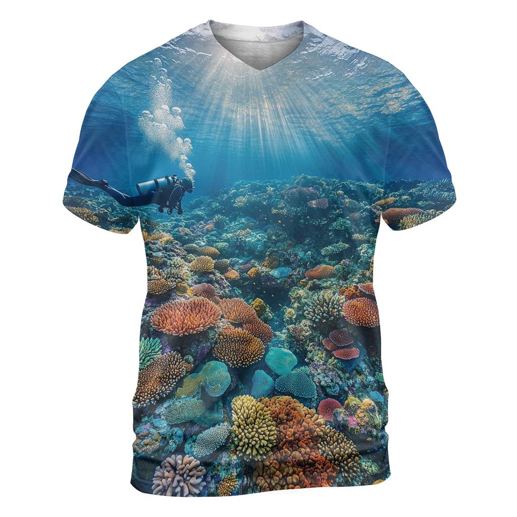 Great Barrier Reef - Queensland unique graphic print tees