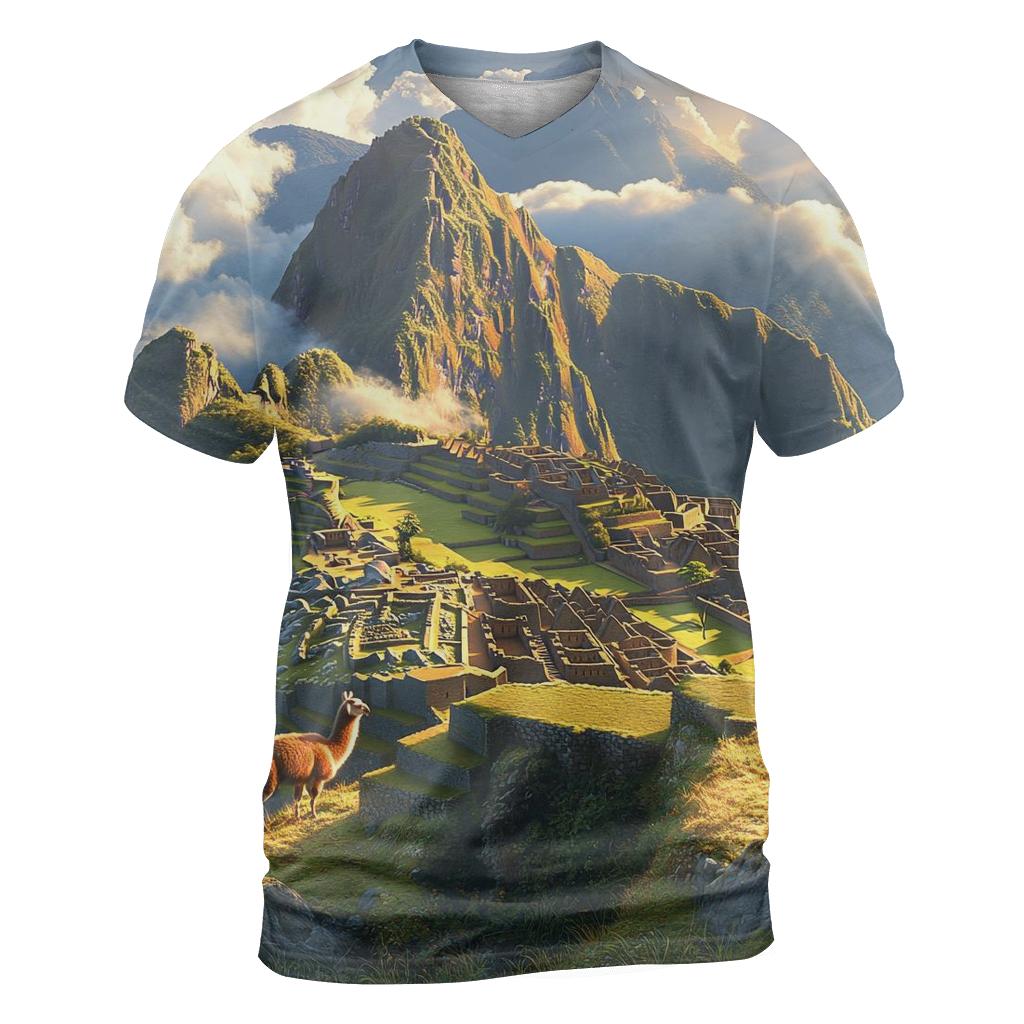 Machu Picchu - Cusco creative print fashion shirts