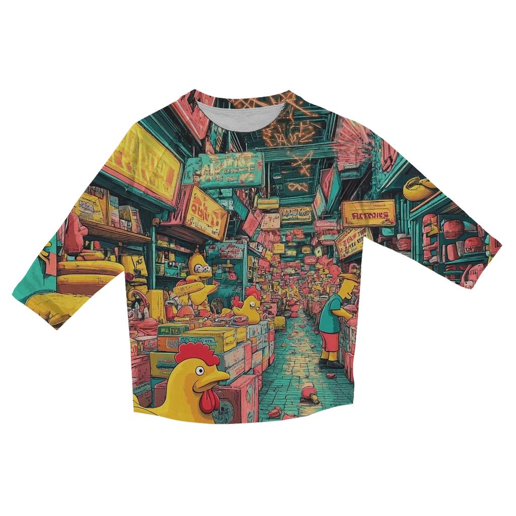 Flea Market Of Forgotten Gags designer 3/4 sleeve blouses