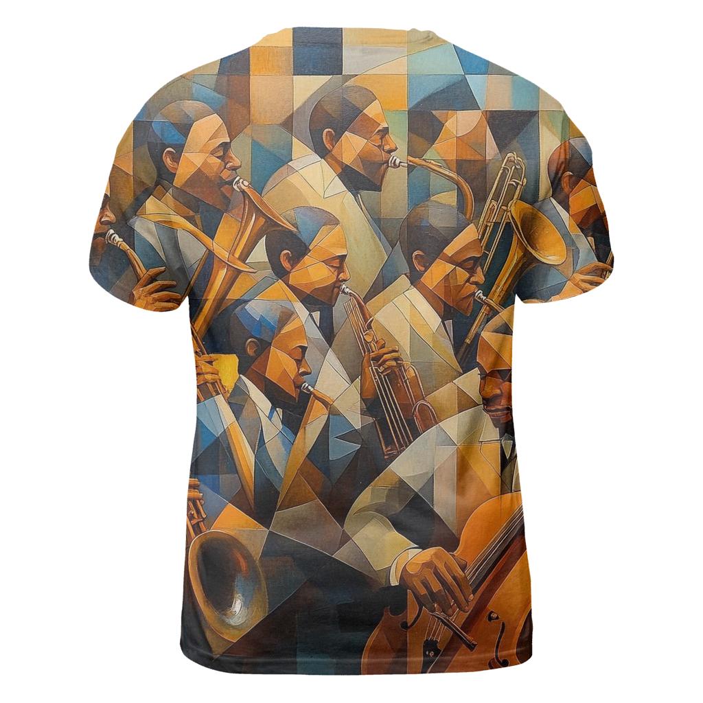 Picasso Inspired Abstract Musicians custom all-over print shirts