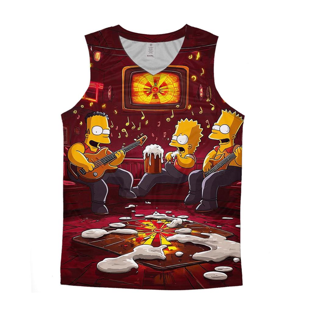 Moes Midnight Music Mayhem personalized athletic tanks