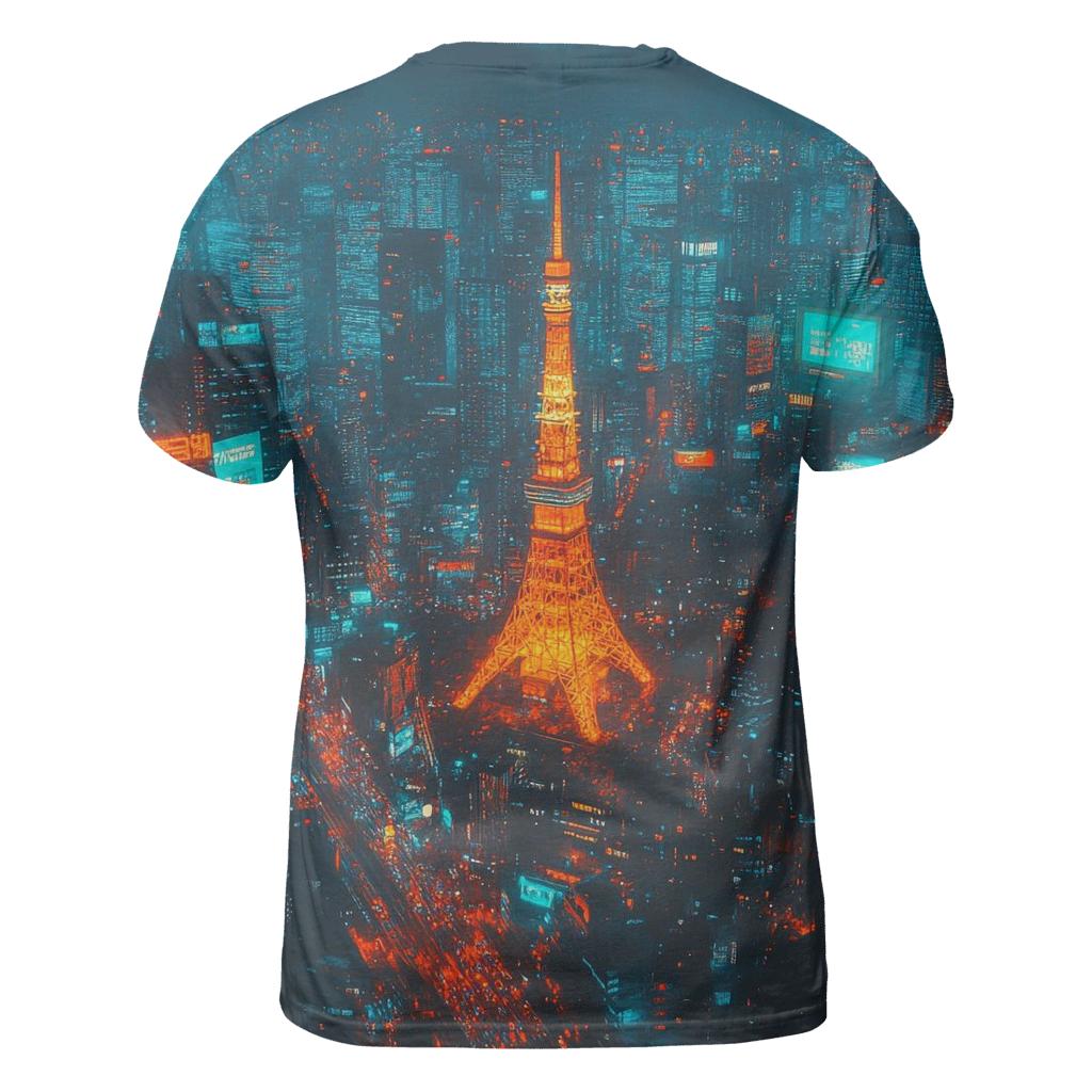 Tokyo Tower - Tokyo unique graphic print tees