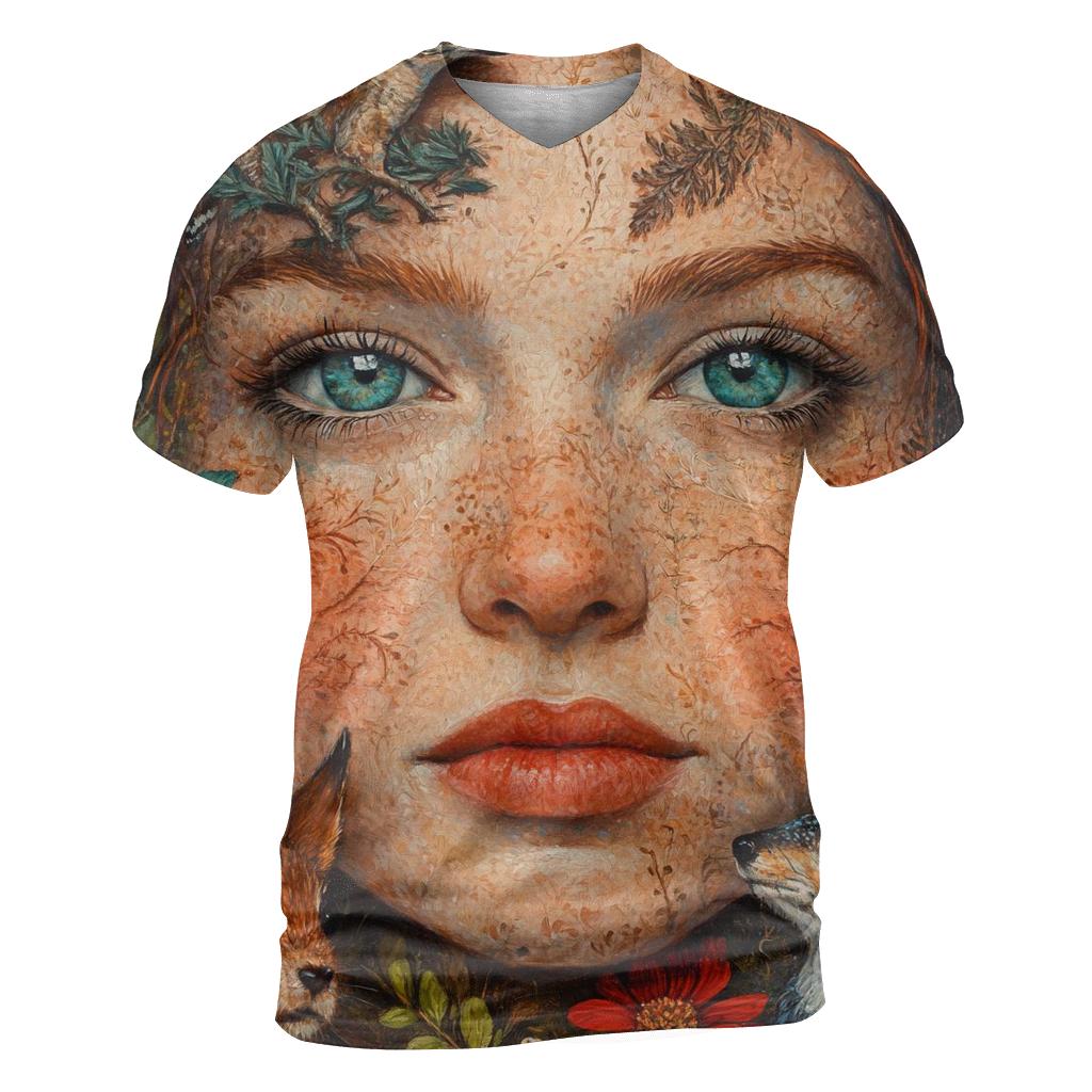 Frida Kahlo Inspired Portrait Of Memory designer pattern shirts