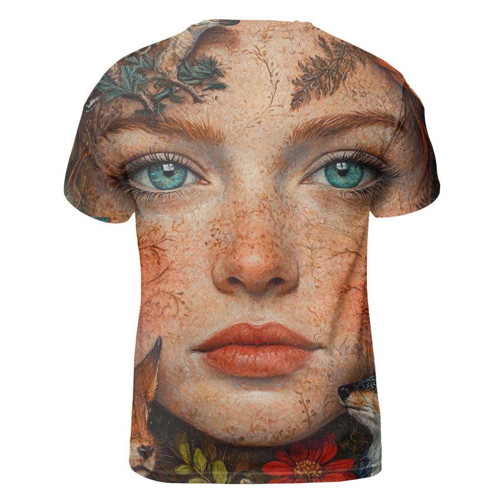 Frida Kahlo Inspired Portrait Of Memory designer pattern shirts