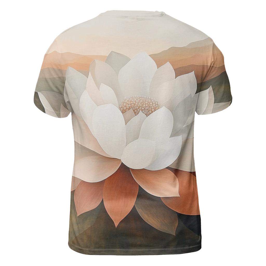 Georgia OKeeffe Inspired Desert Flowers trendy printed shirt styles