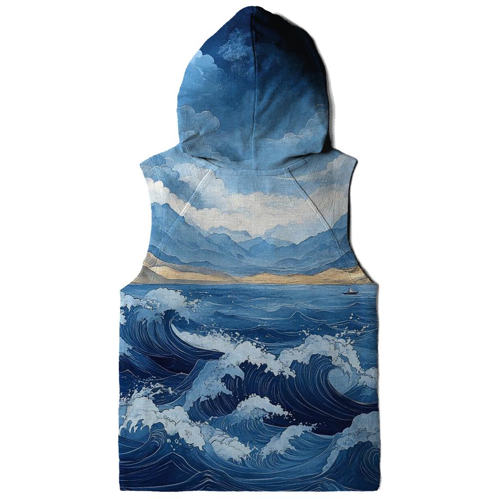 Hokusai Inspired Ocean Storm heavyweight hoodies