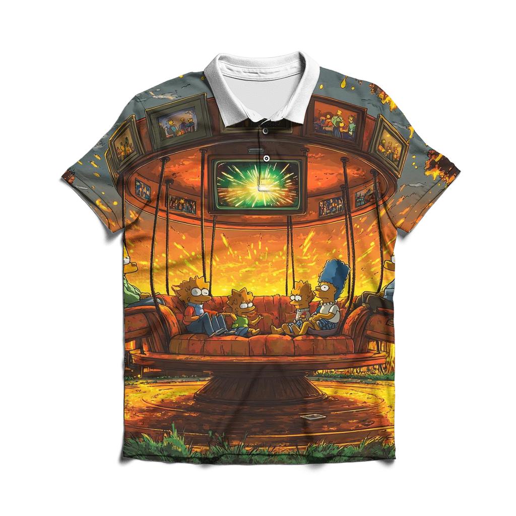 Couch Gag Carousel embroidered polo tops