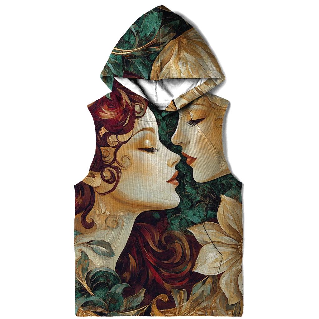 Klimt Inspired Golden Garden heavyweight hoodies