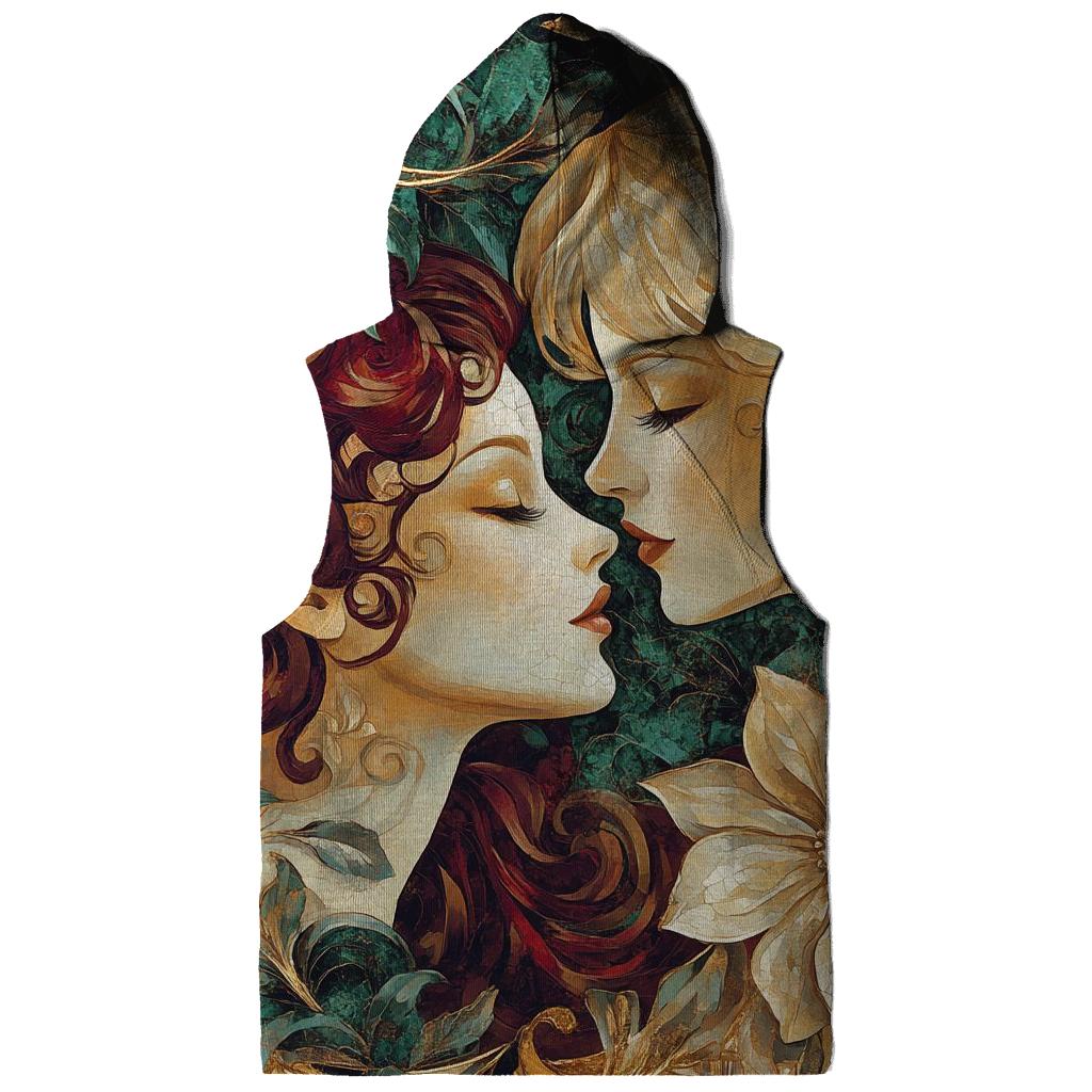 Klimt Inspired Golden Garden heavyweight hoodies