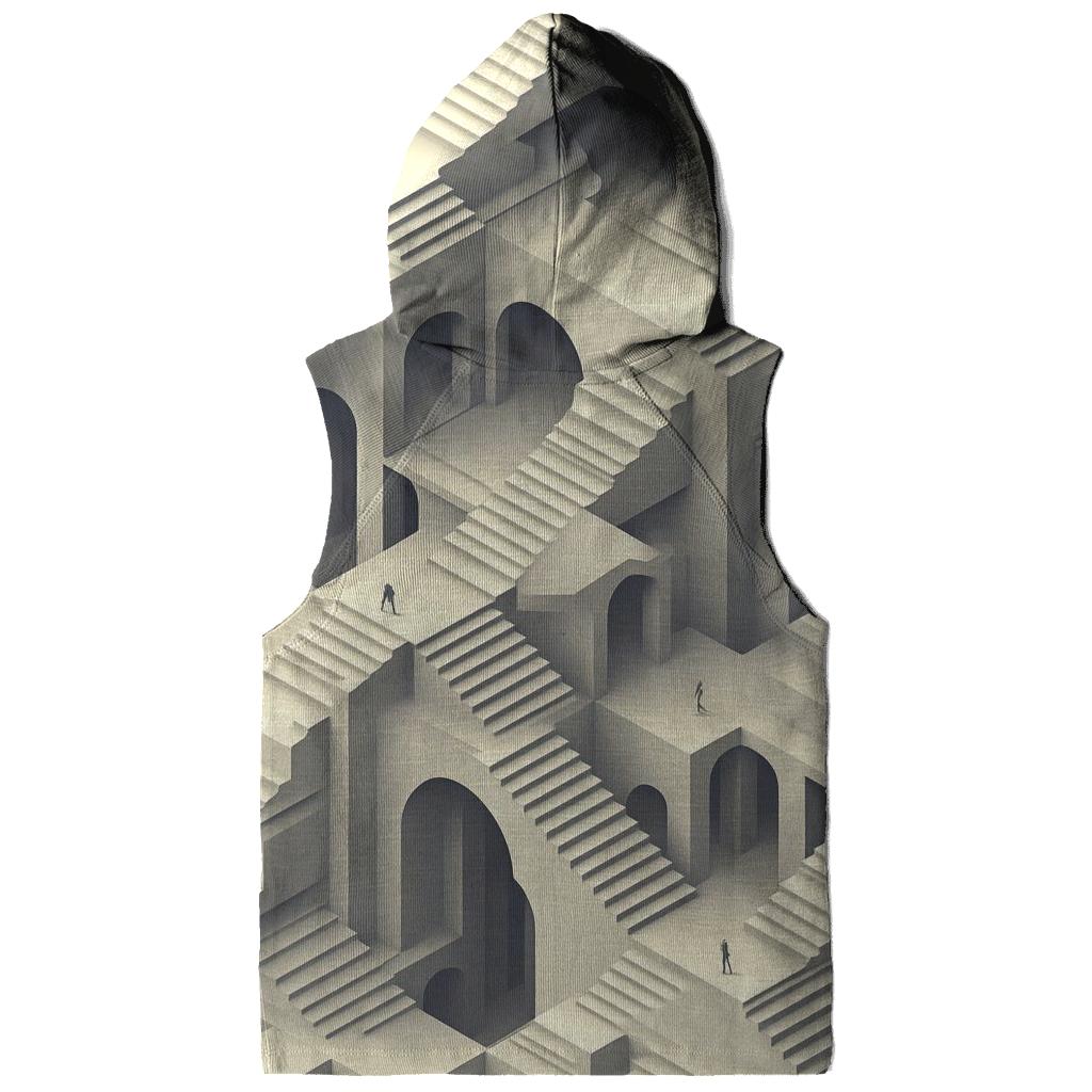 Escher Inspired Architectural Labyrinth premium hoodies