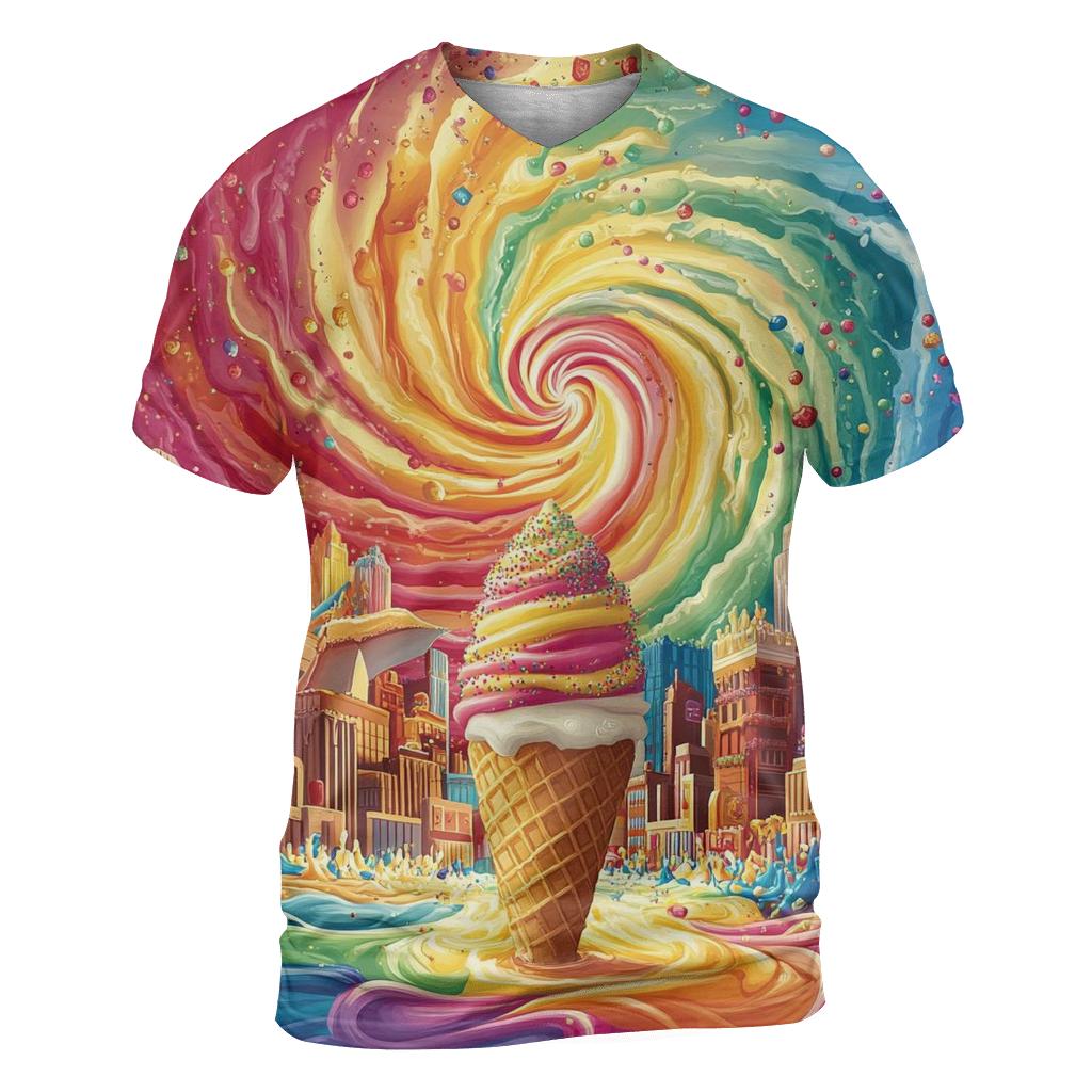 Sprinkle Tornado Alley vibrant all-over design tees