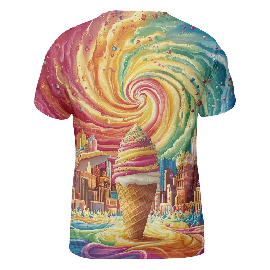 Sprinkle Tornado Alley vibrant all-over design tees