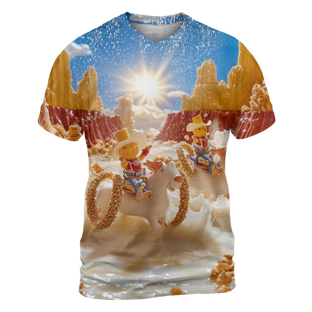 Cereal Mascot Rodeo unique graphic print tees