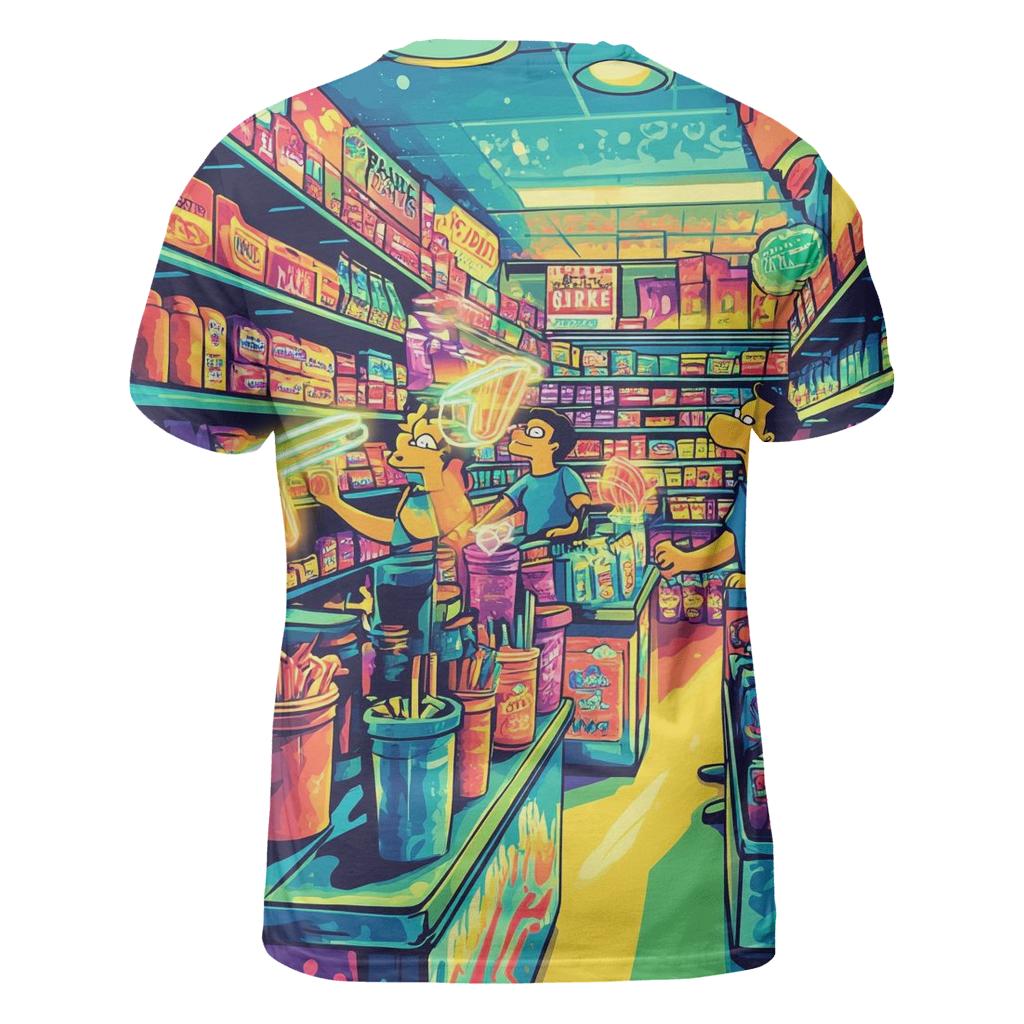 Kwik-E-Clip Art Bazaar artistic all-over print tops