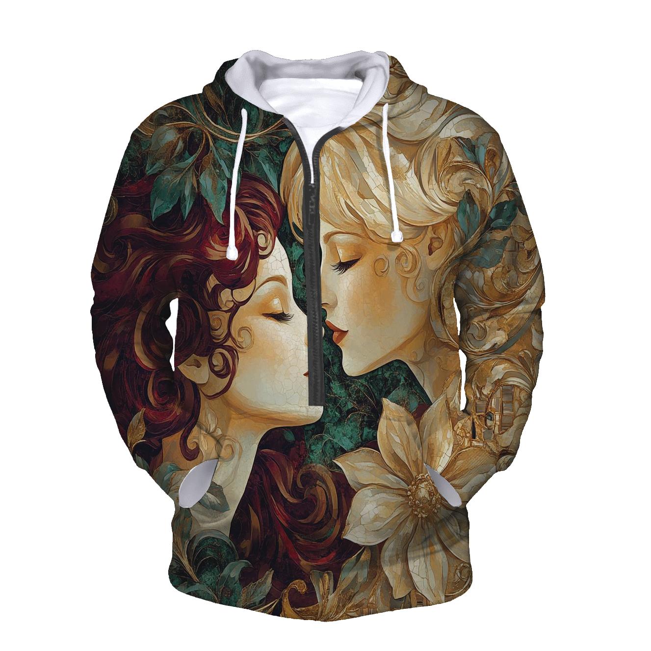 Klimt Inspired Golden Garden hoodie styles