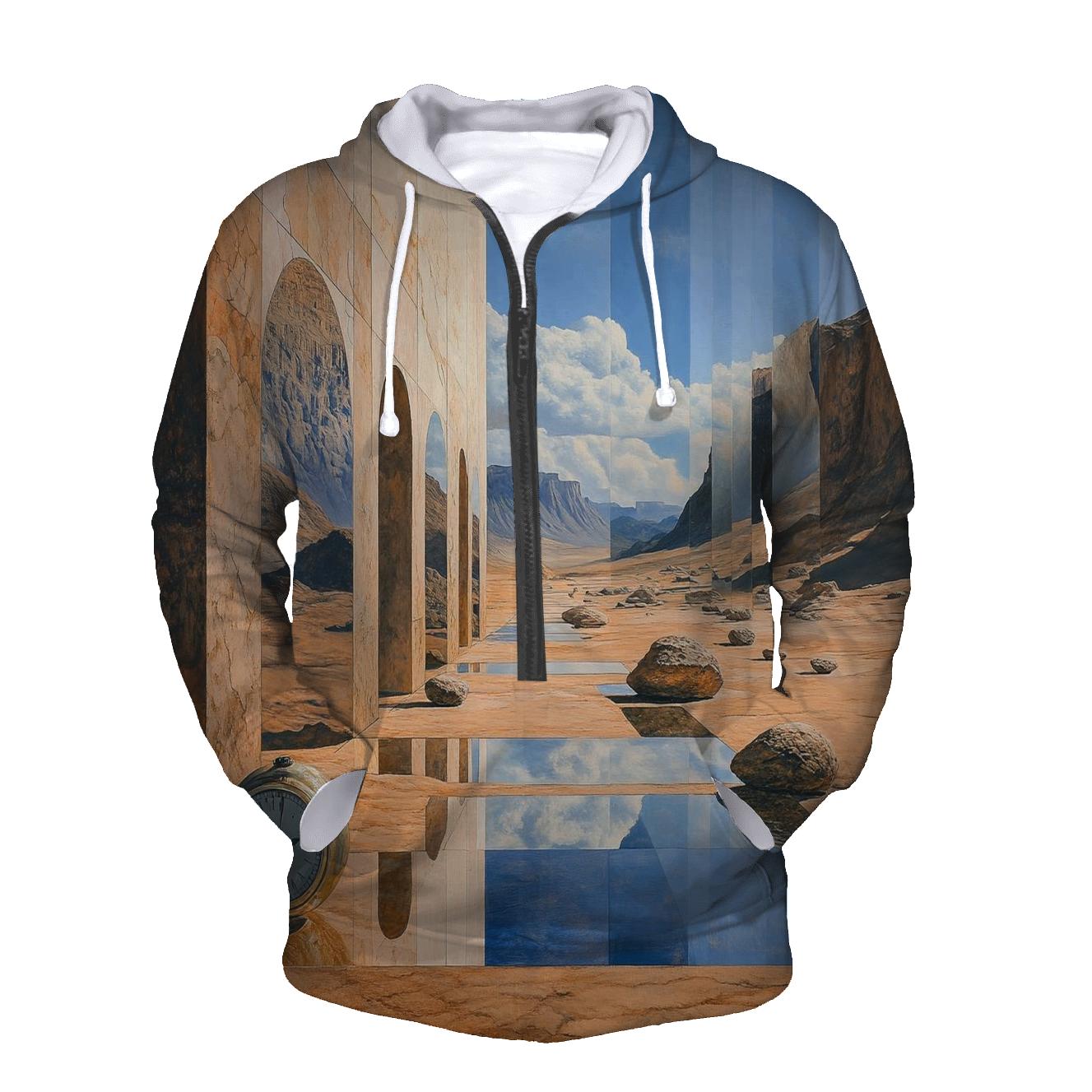 Dali Inspired Desert Dreams designer hoodies