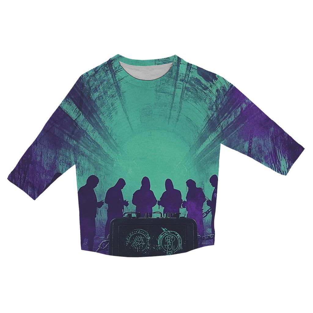 Wu Tang Shadow Cipher fashion 3/4 sleeve shirts
