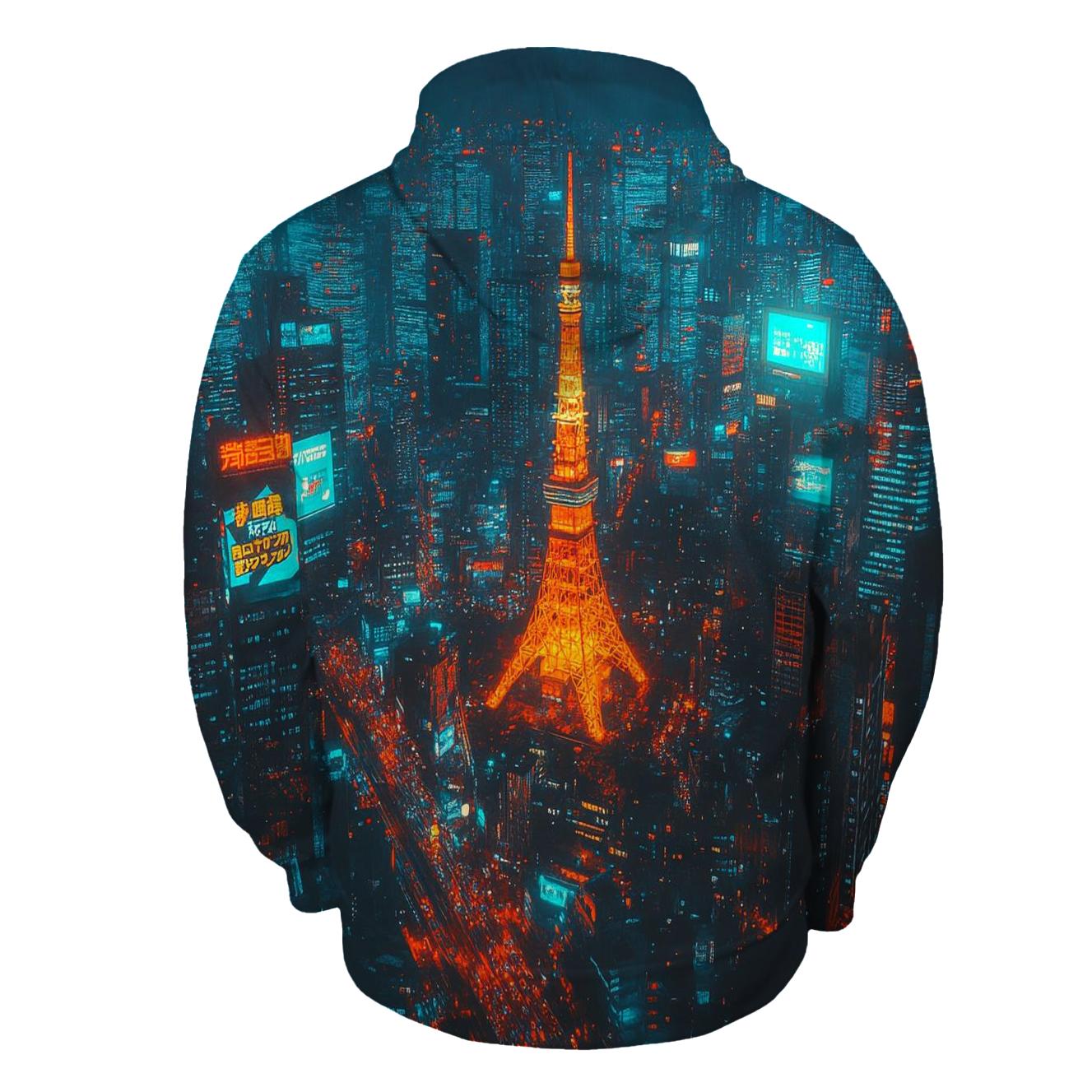 Tokyo Tower - Tokyo embroidered hoodies