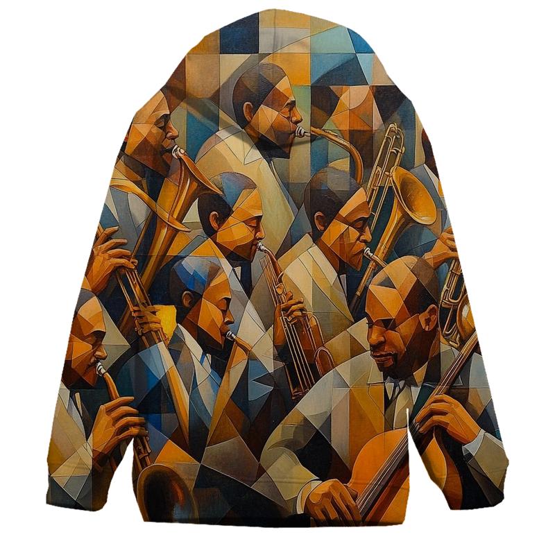 Picasso Inspired Abstract Musicians printed hoodies