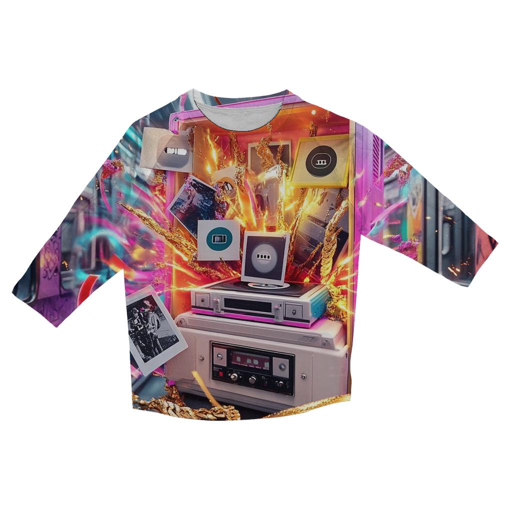 Mixtape Time Capsule custom 3/4 sleeve shirts