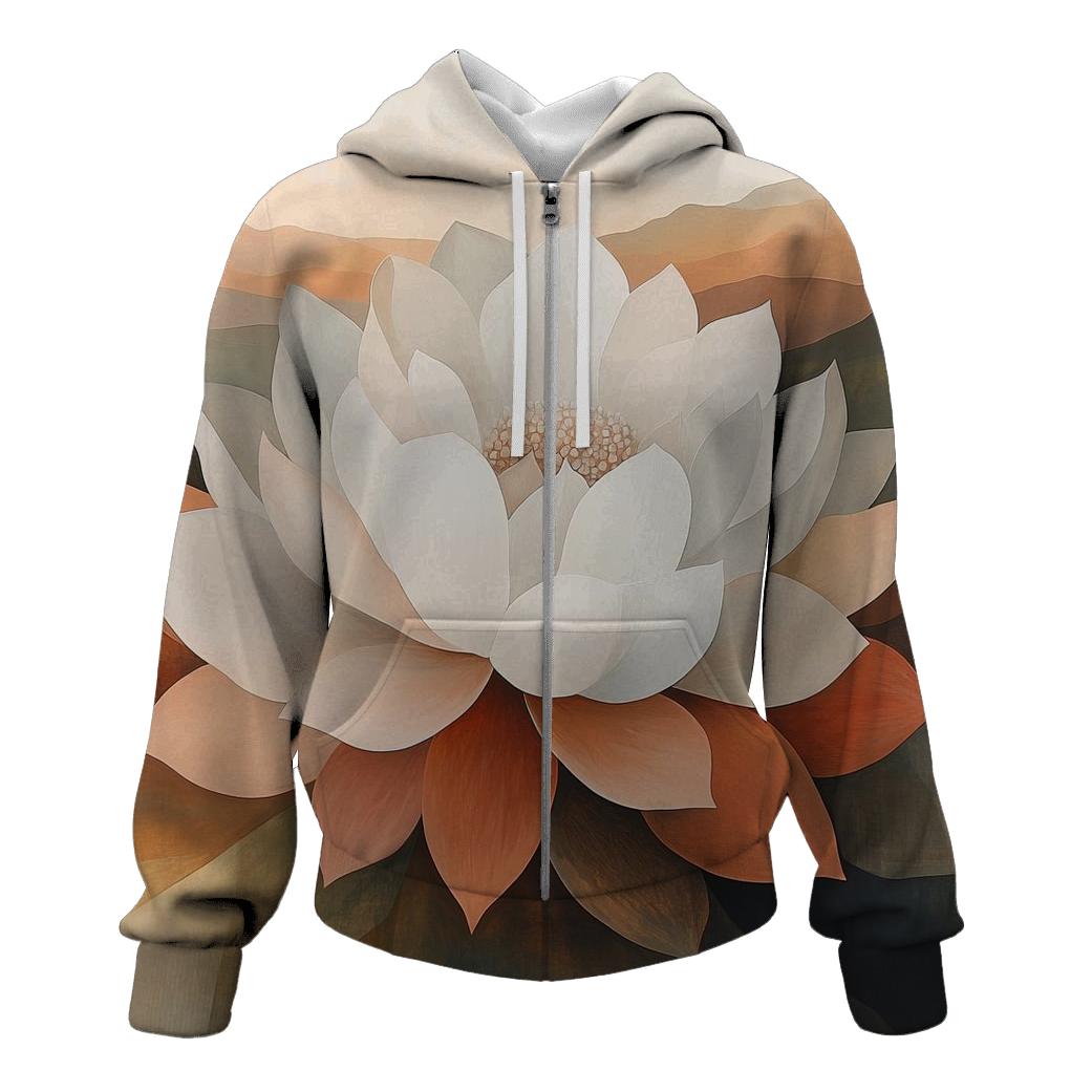 Georgia OKeeffe Inspired Desert Flowers lightweight hoodies