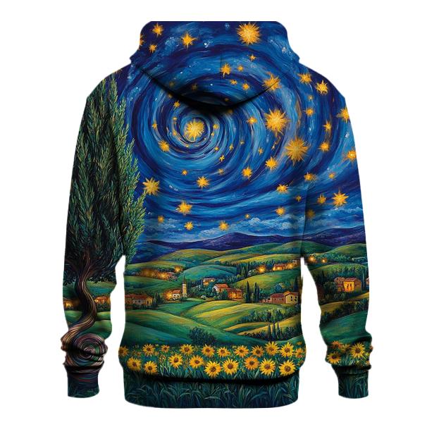 Van Gogh Inspired Starry Countryside hoodie designs