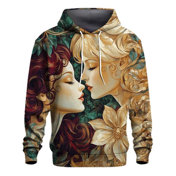 Klimt Inspired Golden Garden custom hoodies