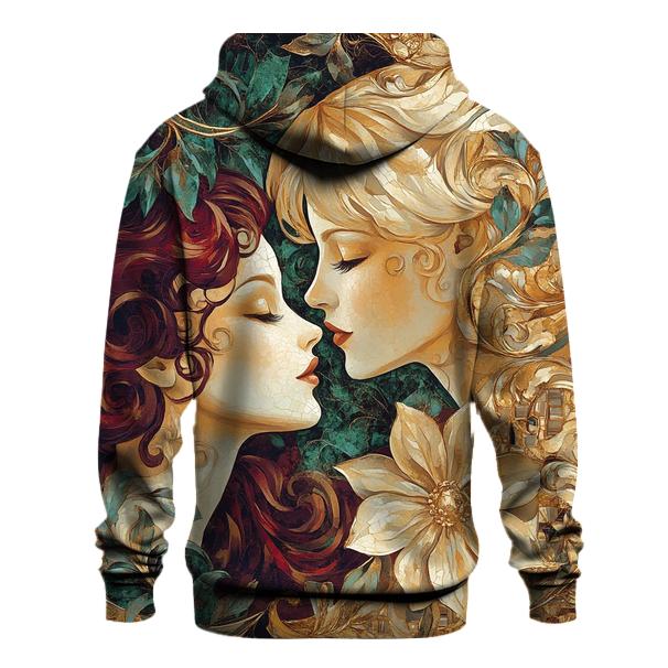 Klimt Inspired Golden Garden custom hoodies