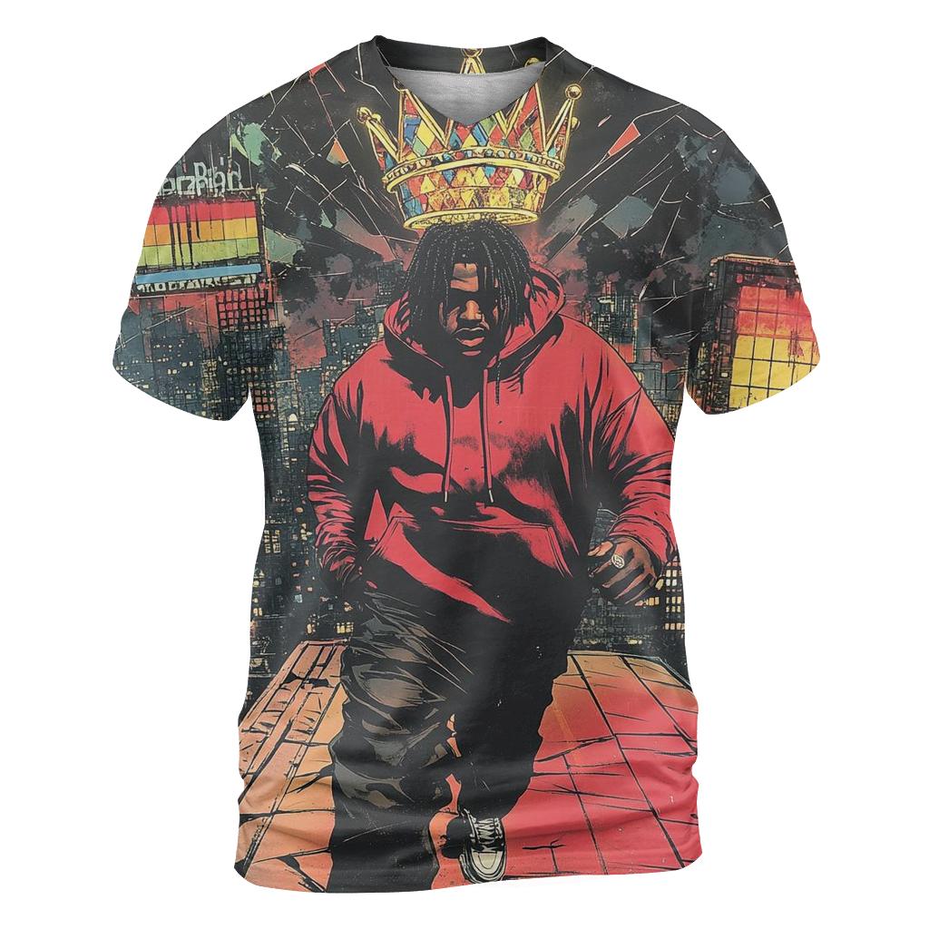 Biggie Skyline Mosaic custom all-over print shirts