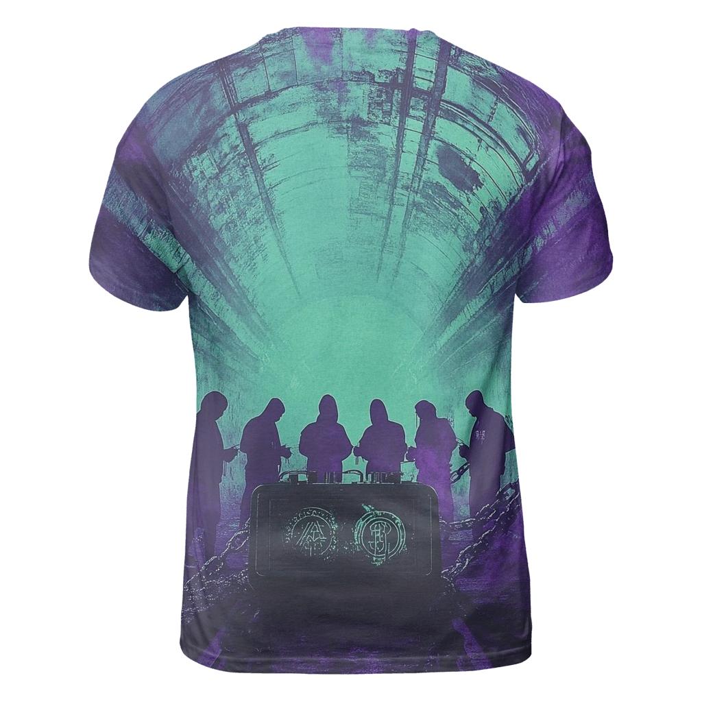 Wu Tang Shadow Cipher artistic all-over print tops