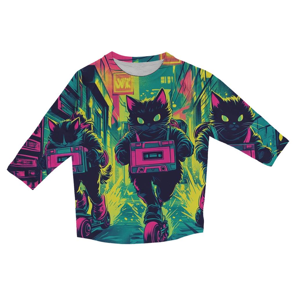 Turbo Tape Alley Cats fashion 3/4 sleeve shirts